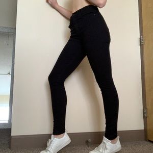 Gap Black Skinny Jeans Tall High Waisted